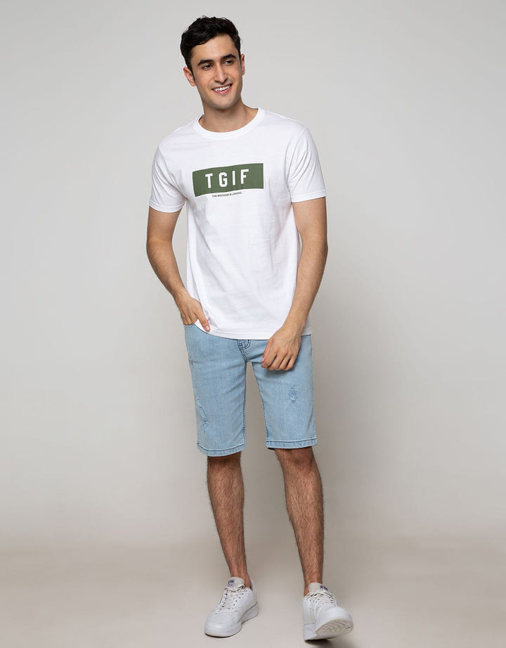 T Zone Short Sleeve T-Shirt Big Size TGIF