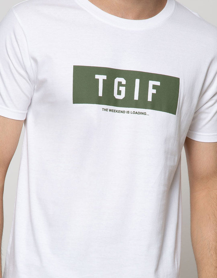 T Zone Short Sleeve T-Shirt Big Size TGIF