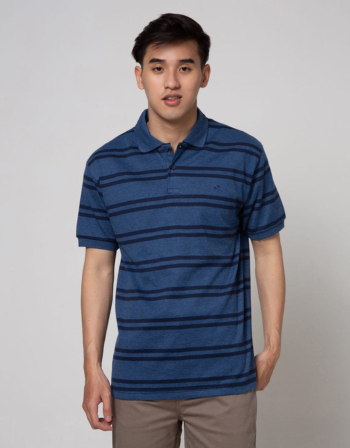 Cole Short Sleeve Polo Shirt Stripe