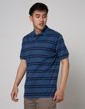 Cole Short Sleeve Polo Shirt Stripe