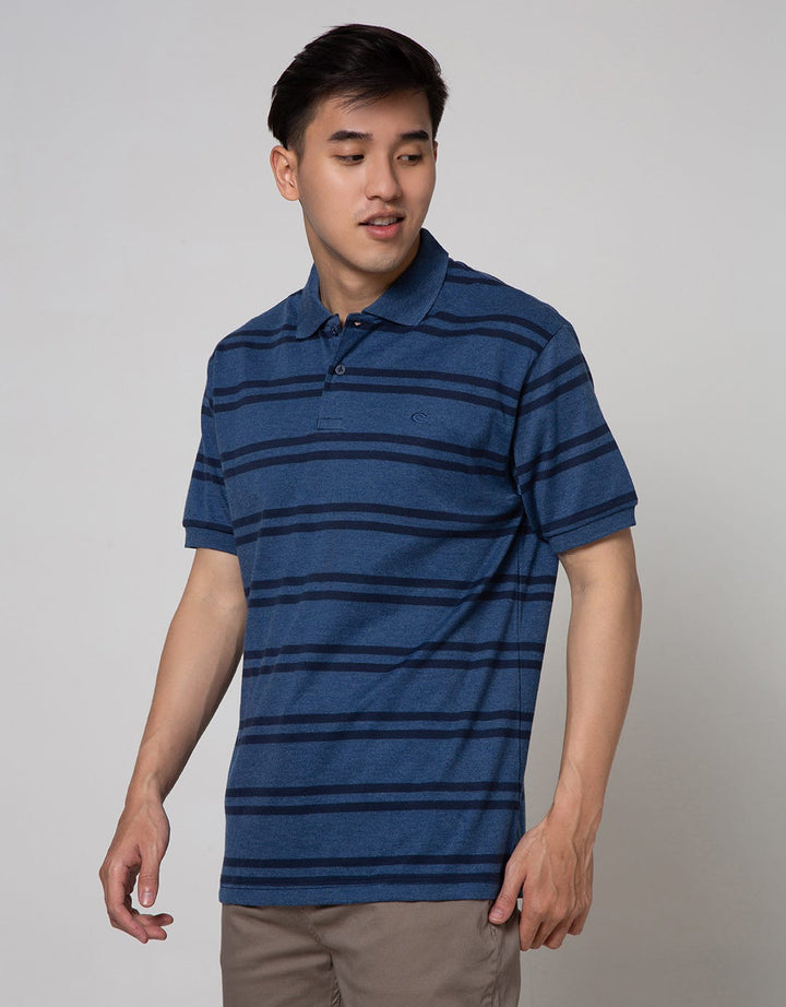 Cole Short Sleeve Polo Shirt Stripe