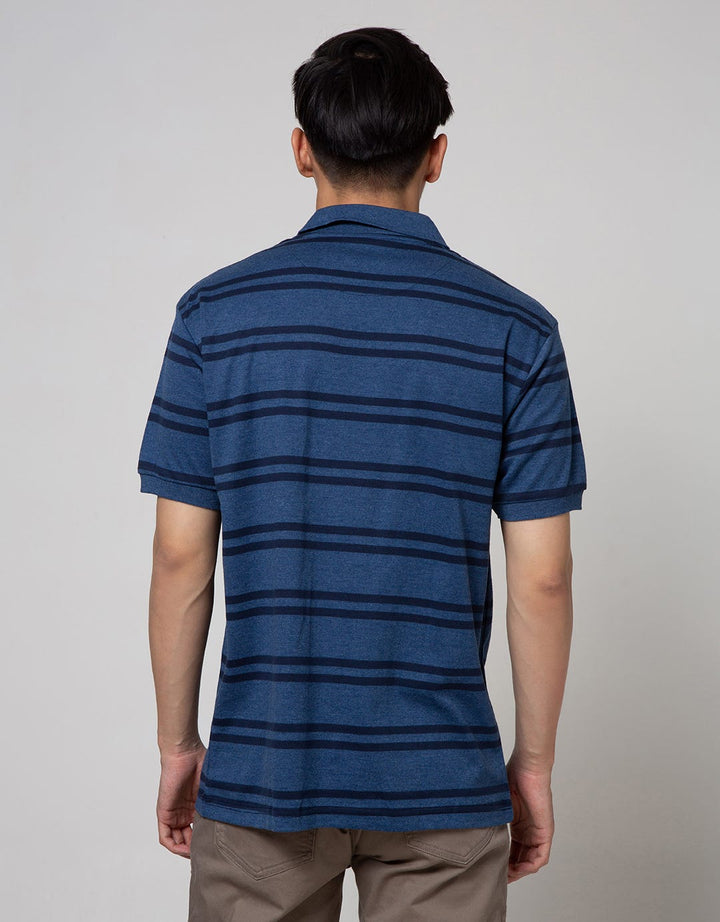 Cole Short Sleeve Polo Shirt Stripe