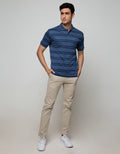 Cole Short Sleeve Polo Shirt Stripe