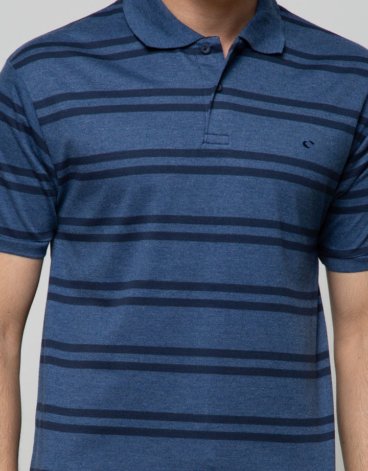 Cole Short Sleeve Polo Shirt Stripe
