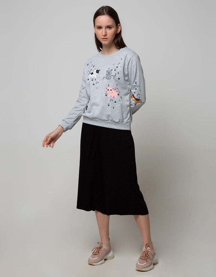 Nevada Sweatshirt Embro Cute Cats