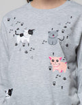 Nevada Sweatshirt Embro Cute Cats
