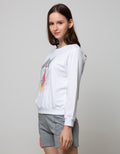 Nevada Sweatshirt Sequin Cat And Ice Cream