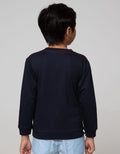 Little M Sweater Dino Excavator Bordir