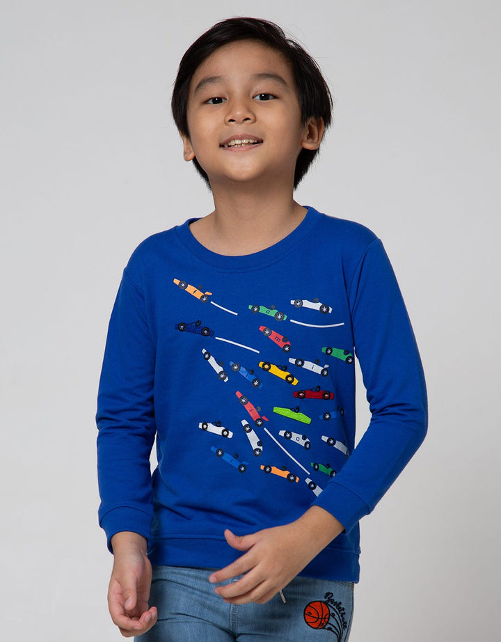 Little M Sweater Sweater Car Laken Bordir