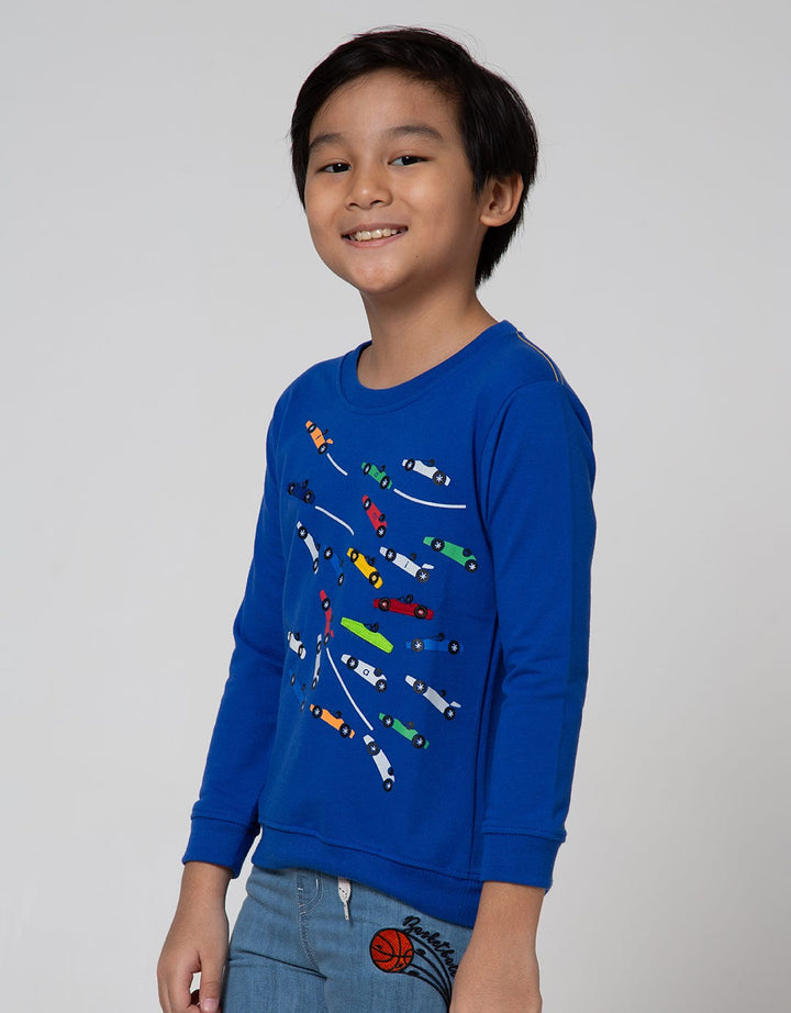 Little M Sweater Sweater Car Laken Bordir
