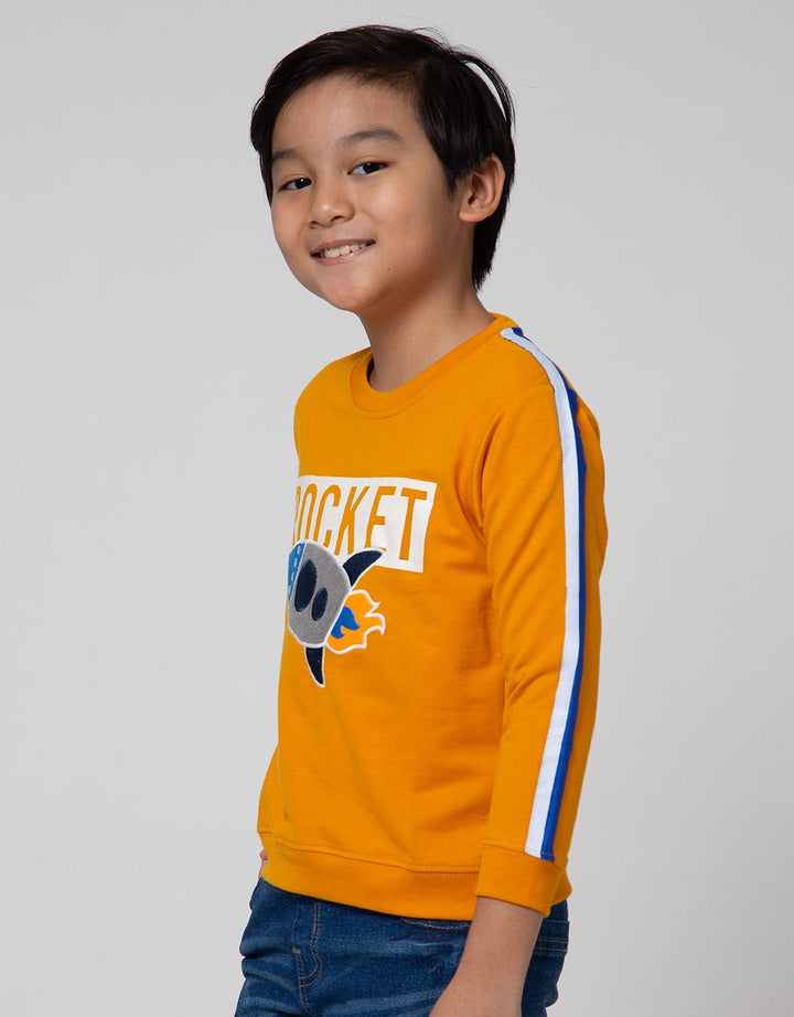 Little M Sweater Roket Twilltape Laken Bordir