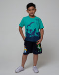 Little M Short Pants Knit Rubber Dino Cucuk