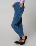 Nevada Jogger Denim Elastic Waistband Top Bottom