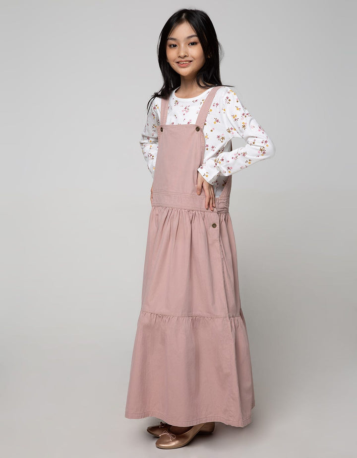 Nevada Overall Maxi Skirt Twill With Daleman Bunga