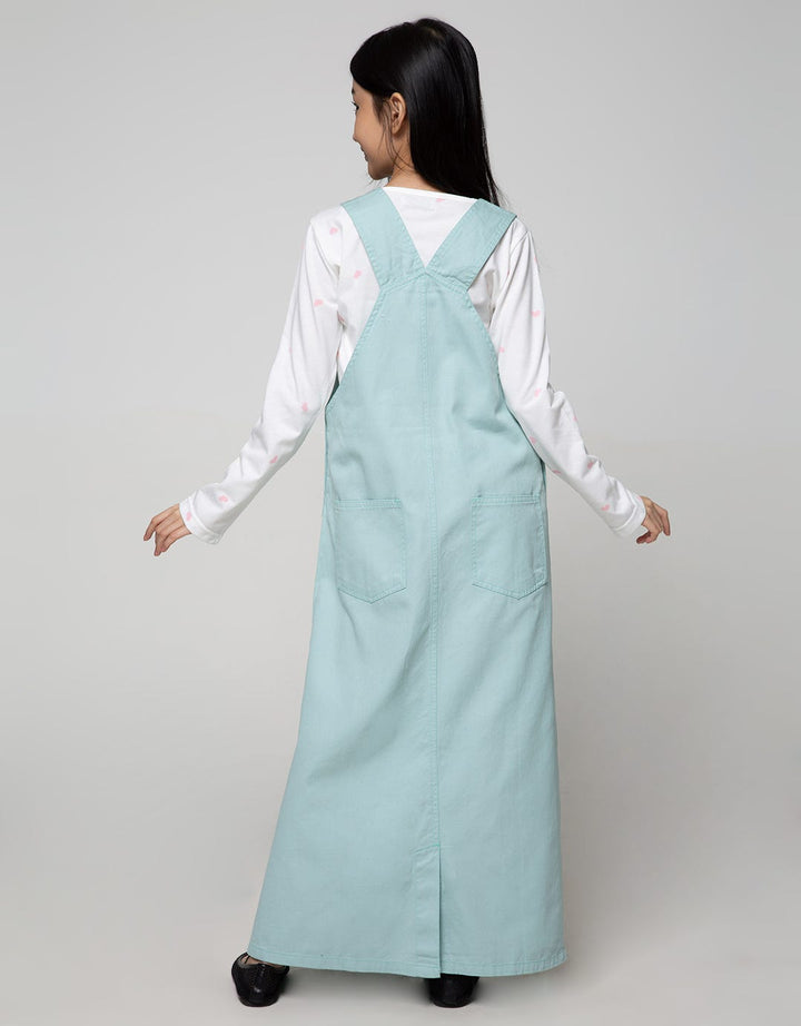 Nevada Overall Maxi Skirt Twill With Inner Print Love