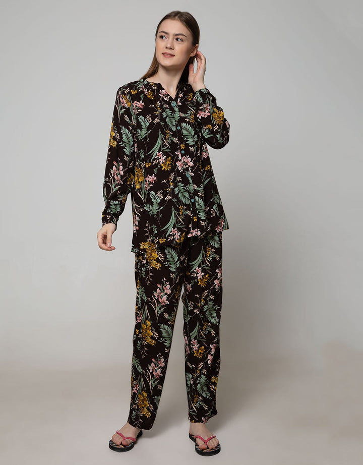 St. Yves Long Sleeve Pyjama Pants Bright Eichium