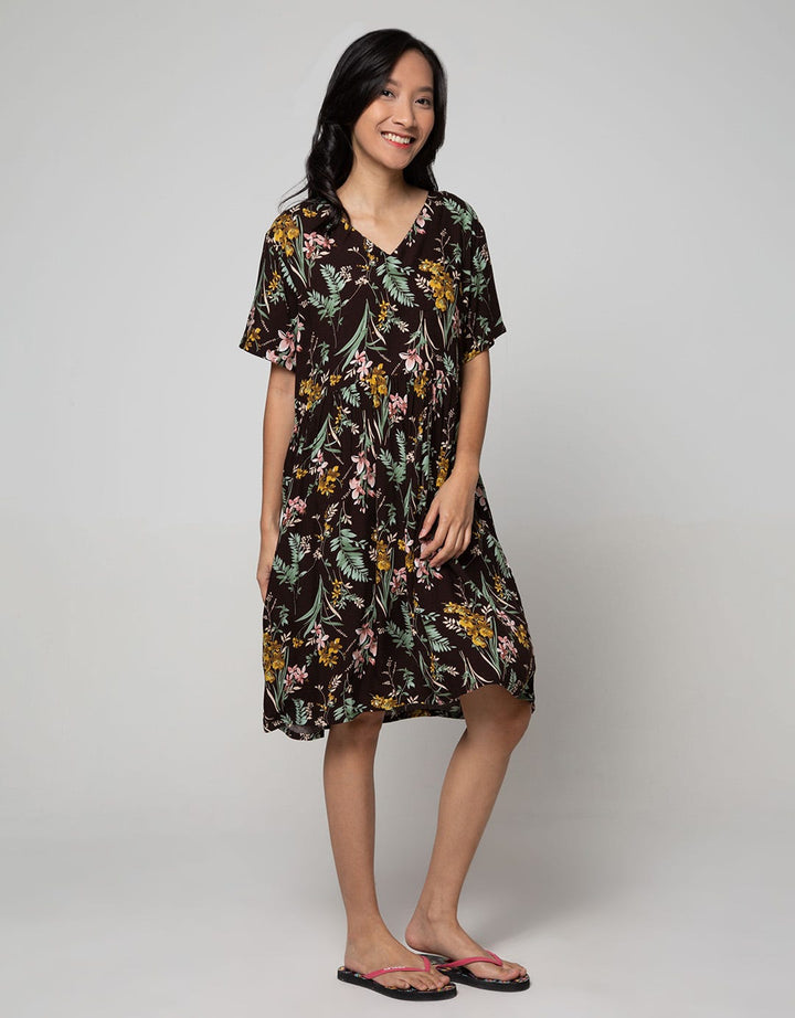 St. Yves Short Sleeve Midi Dress Bright Eichium