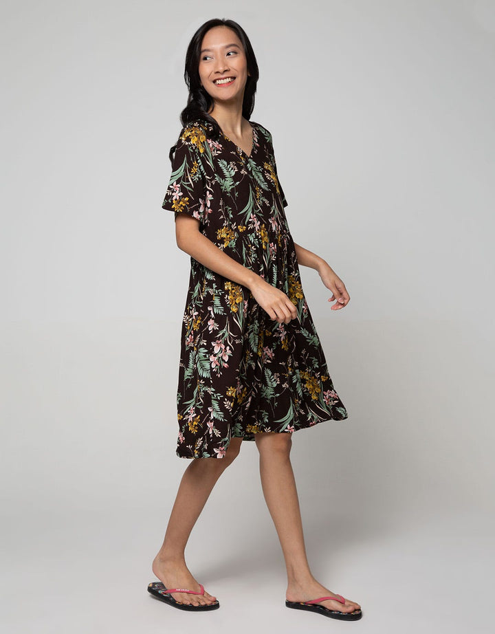 St. Yves Short Sleeve Midi Dress Bright Eichium