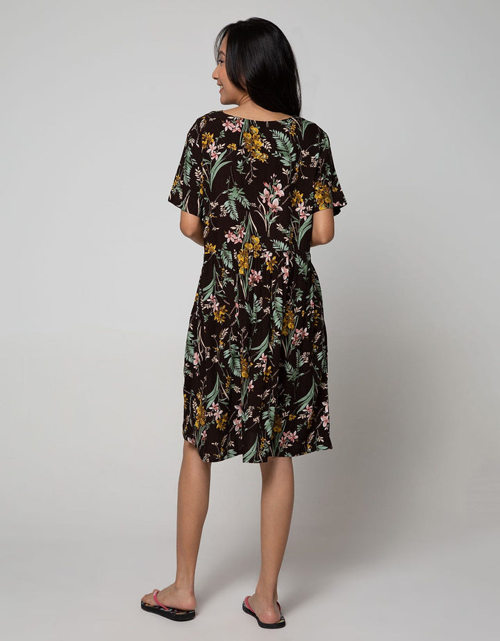 St. Yves Short Sleeve Midi Dress Bright Eichium