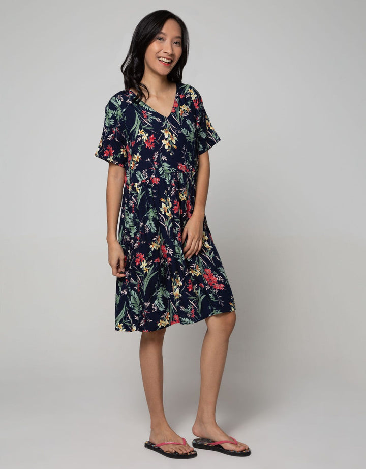 St. Yves Short Sleeve Midi Dress Bright Eichium