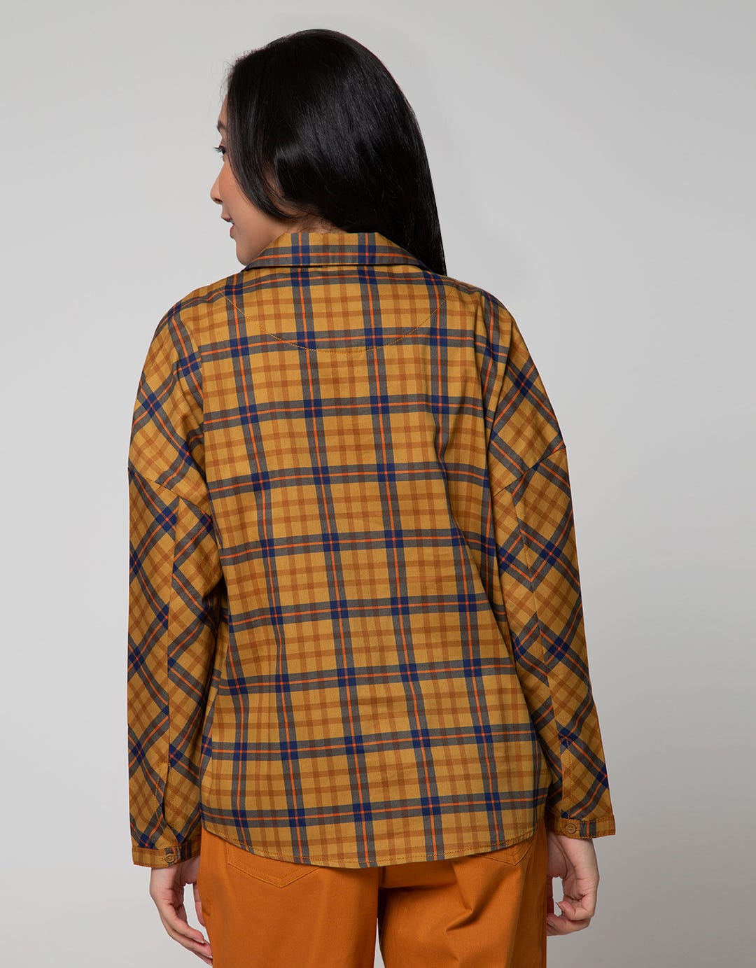Nevada Long Sleeve Shirt Woven Cotton Print Check