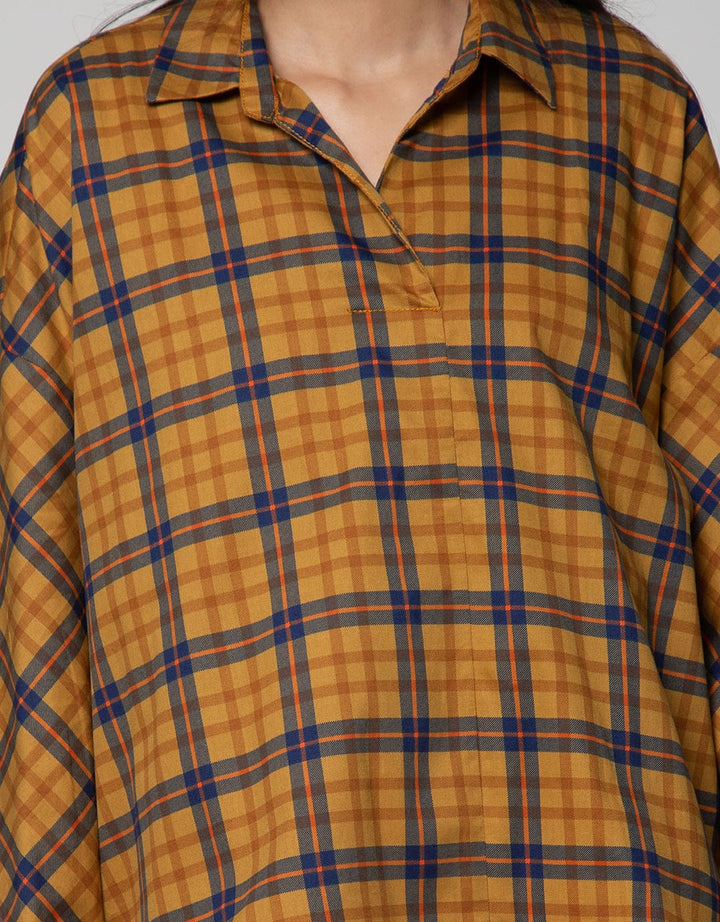 Nevada Long Sleeve Shirt Woven Cotton Print Check