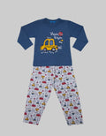Kidz Too Top Bottom Car Vroom Pajama Set
