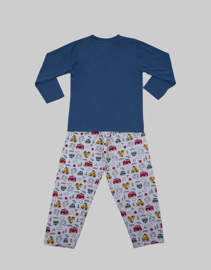 Kidz Too Top Bottom Car Vroom Pajama Set