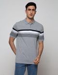 Walrus Men's Polo Shirt Combination Stripe Motif