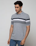 Walrus Men's Polo Shirt Combination Stripe Motif