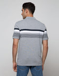 Walrus Men's Polo Shirt Combination Stripe Motif