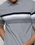 Walrus Men's Polo Shirt Combination Stripe Motif