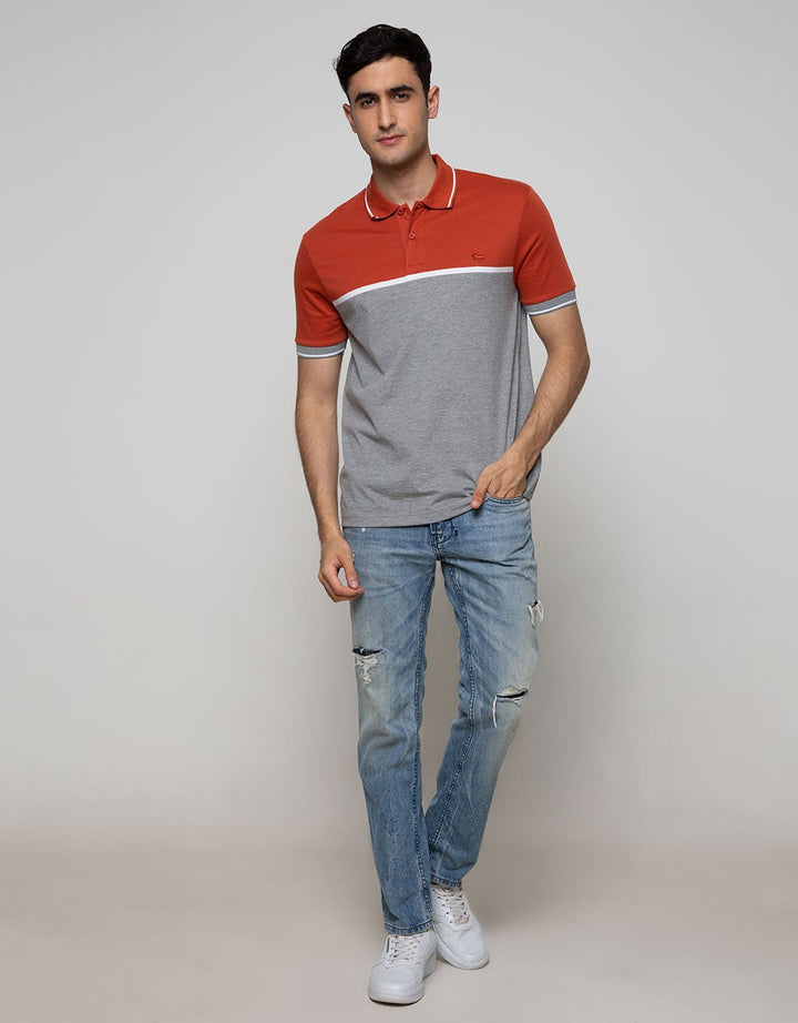 Walrus Men's Polo Shirt One Stripe Pattern