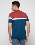 Walrus Men's Casual Short Sleeve Polo Shirt Striped Regular Fit