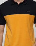 Walrus Men's Polo Shirt Two-Tone Contrast Stripe Motif
