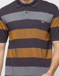Walrus Men's Polo Shirt Big Stripe Motif