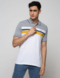 Walrus Men's Polo Shirt Top Stripe Print