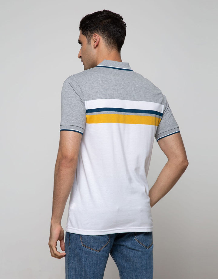 Walrus Men's Polo Shirt Top Stripe Print