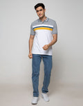 Walrus Men's Polo Shirt Top Stripe Print