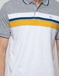 Walrus Men's Polo Shirt Top Stripe Print