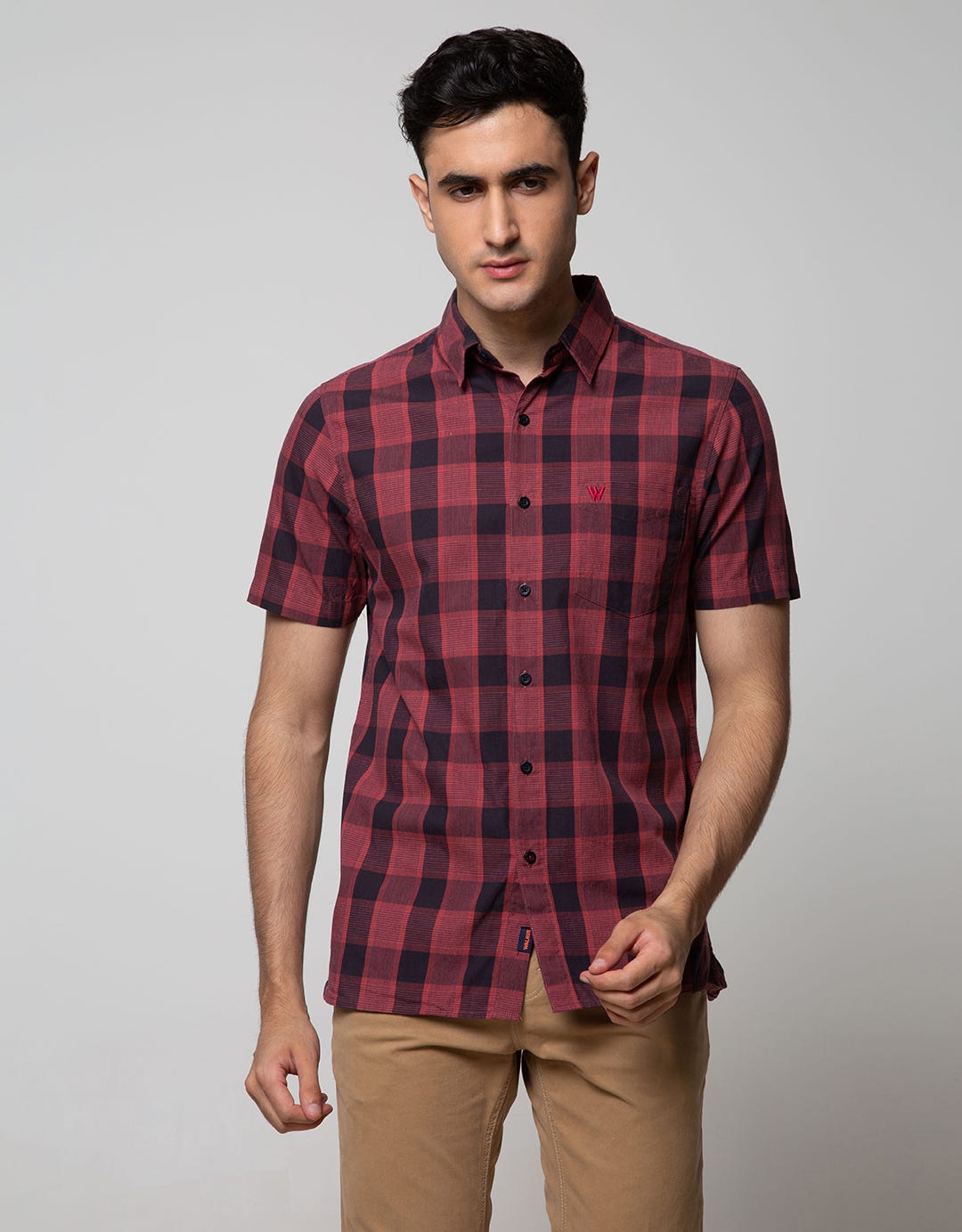 Walrus Studio Plaid Print Shirt
