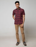 Walrus Studio Plaid Print Shirt