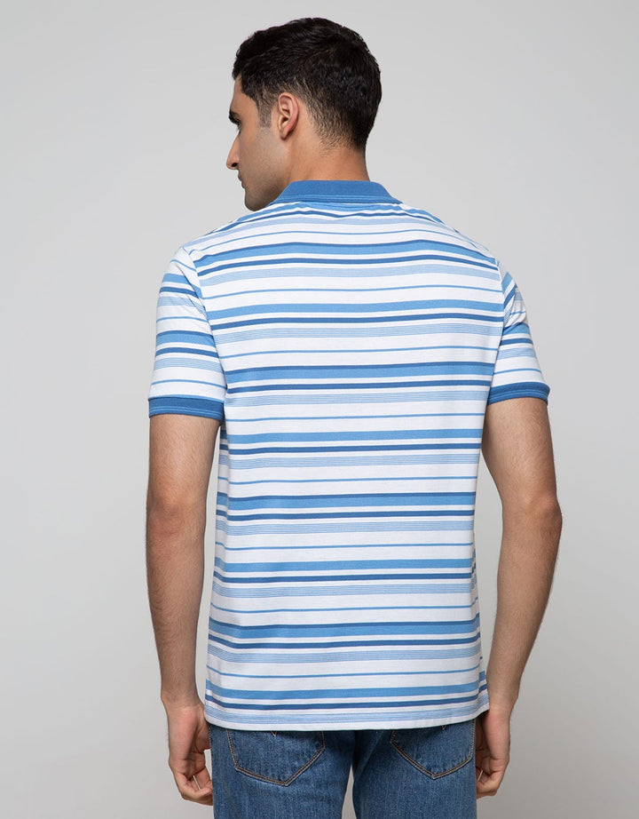 Walrus Men's Polo Shirt Contrast Stripe Pattern