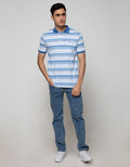 Walrus Men's Polo Shirt Contrast Stripe Pattern