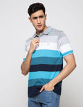 Walrus Men's Casual Striped Polo Shirt