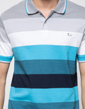 Walrus Men's Casual Striped Polo Shirt
