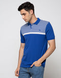Walrus Men's Casual Short Sleeve Polo Shirt Striped Regular Fit