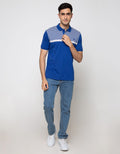 Walrus Men's Casual Short Sleeve Polo Shirt Striped Regular Fit