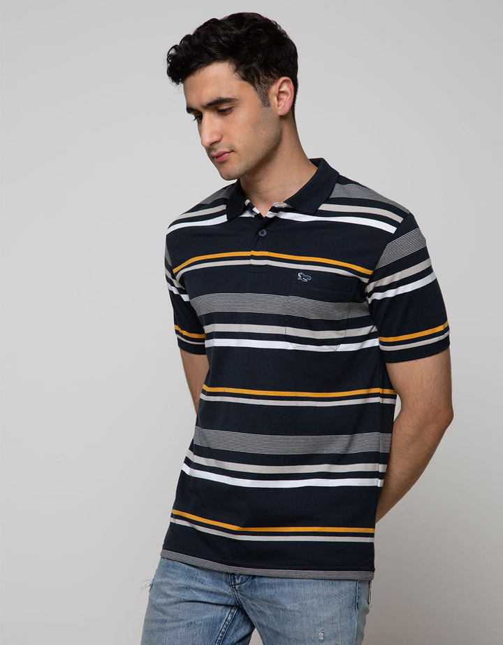 Walrus Men's Polo Shirt Striped Big Small