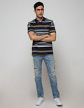 Walrus Men's Polo Shirt Striped Big Small